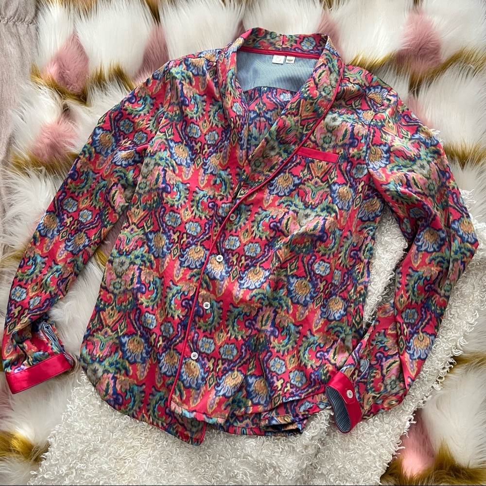 Anthropologie Silk PJ Set size XS